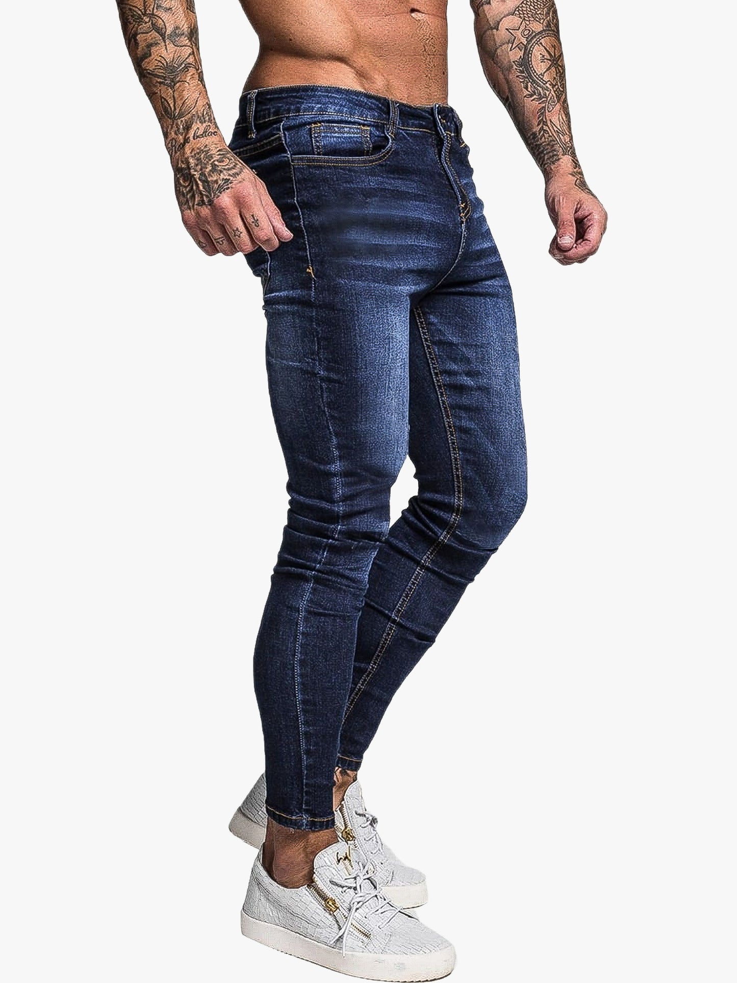 THE LIVIUS JEANS - NAVY BLAUW