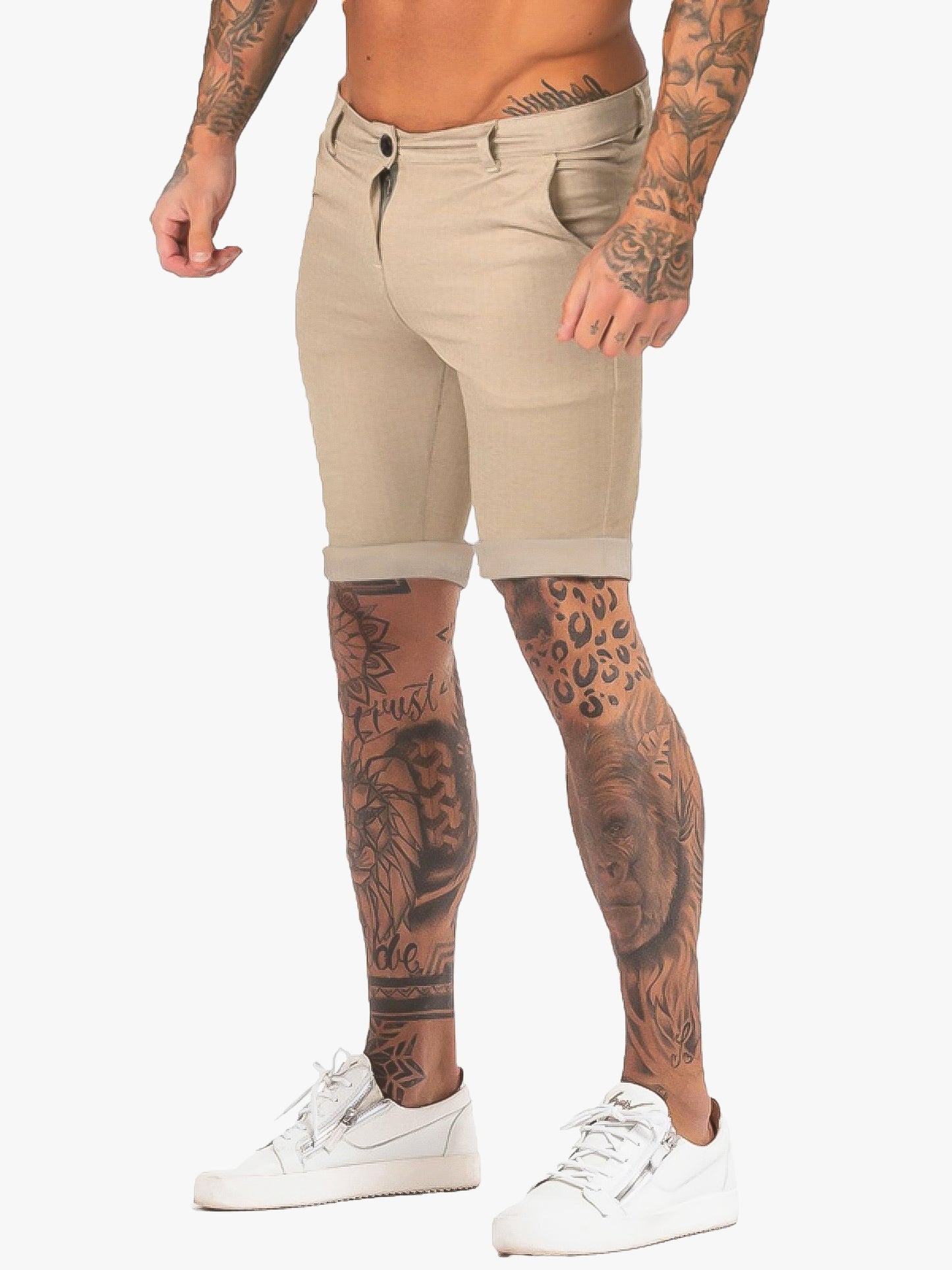 THE AGO SHORTS - BEIGE