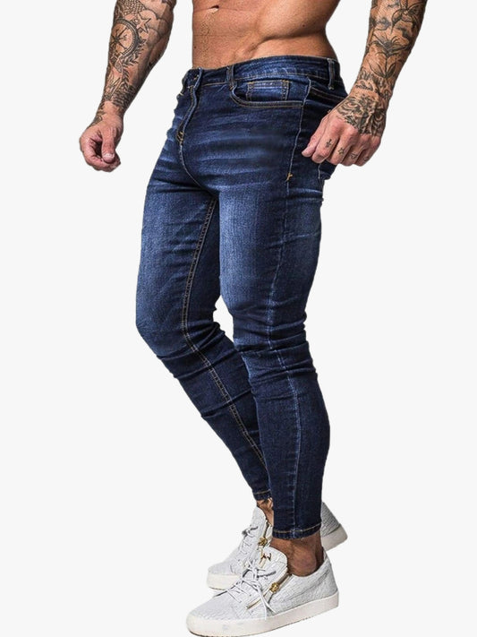 THE LIVIUS JEANS - NAVY BLAUW