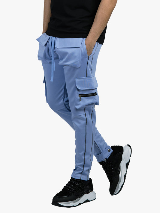 THE AGIS TRACK CARGO PANTS - BLUE